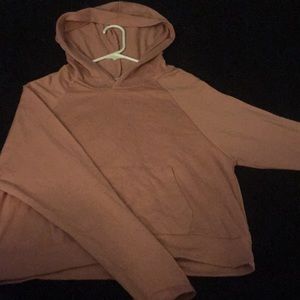 Light pink cropped sweatshirt